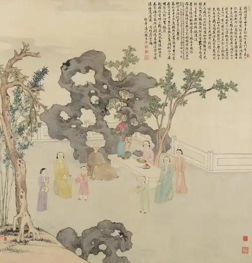 瑶华道人行乐图