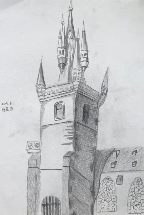 周六上午结构素描班《欧式建筑》