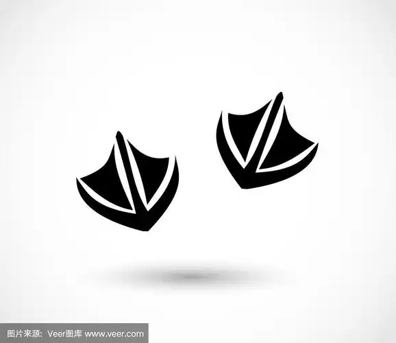 绘画插图,脚印,动物,鸭子,水平画幅