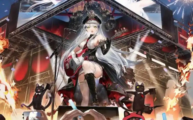 【少女前线:云图计划】可露凯/hk416新皮炽烈强音live2d展示