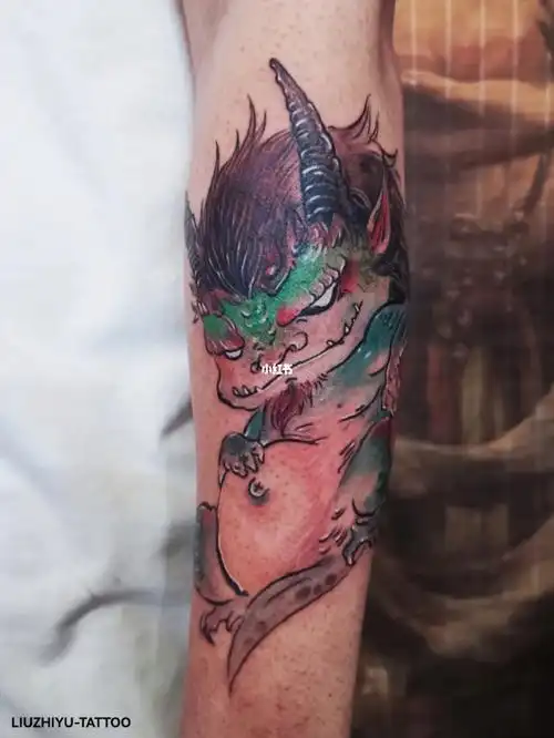 饕餮_纹身_艺术_纹身艺术_美妆_彩妆_彩妆其他