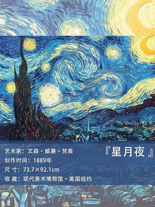 每日艺术分享starrynight星月夜