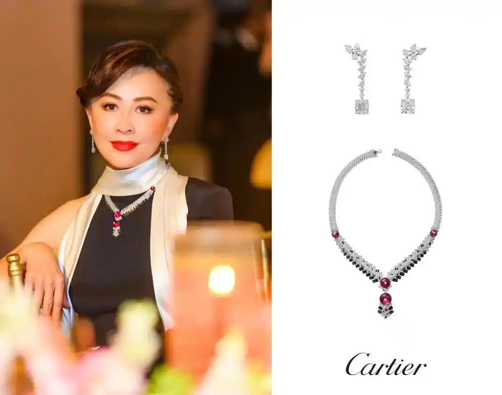 著名演员,影后刘嘉玲女士,佩戴卡地 - 抖音