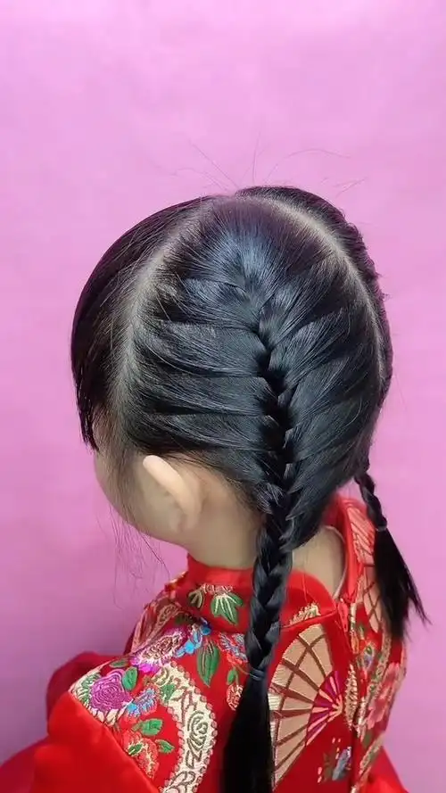 慢教程蜈蚣辫,一看就会#儿童编发