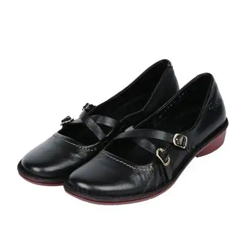 雅乐士女鞋19春夏季新款纯手工缝制时尚休闲舒适真皮女单鞋wa6001