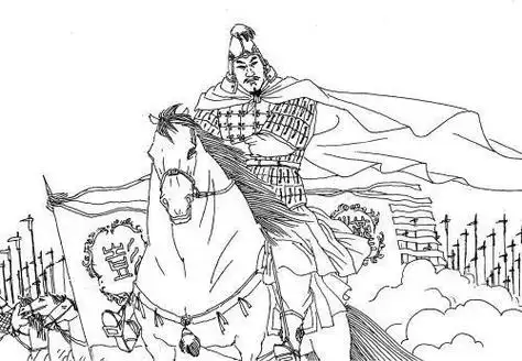 项羽简笔画项羽简笔画卡通