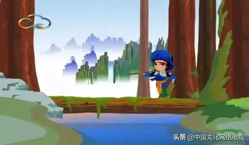 戏曲动漫湖南花鼓戏刘海砍樵好韵味