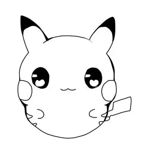 简笔画皮卡丘简笔画教程皮卡丘的画法头像合集|皮卡丘头像 q版萌娃