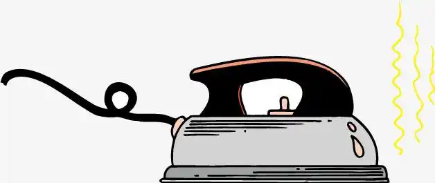 卡通电熨斗矢量