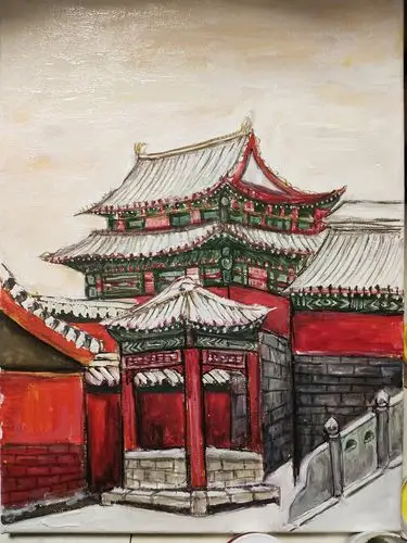 喜欢b站上太太画的水彩宫廷