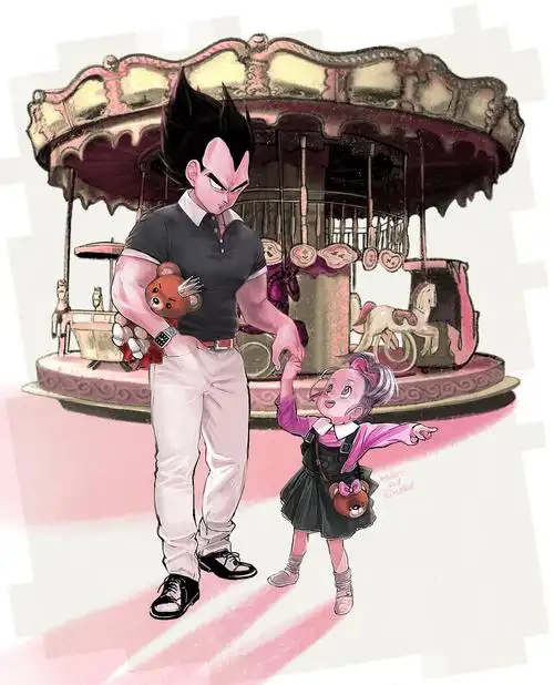 贝吉塔与女儿布拉的亲子时间合集! (twi:@ morinokinoko_db)