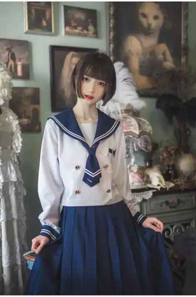 原创jk制服 校供感水手服制服 0 1 ruaers  发布到  素材 图片评论 0