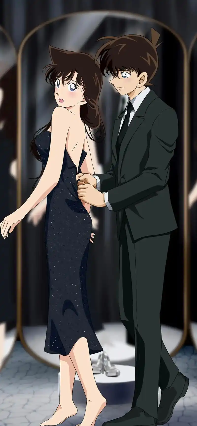 新兰cp #新兰 #毛利兰 #新兰永恒壁纸 #新 - 抖音