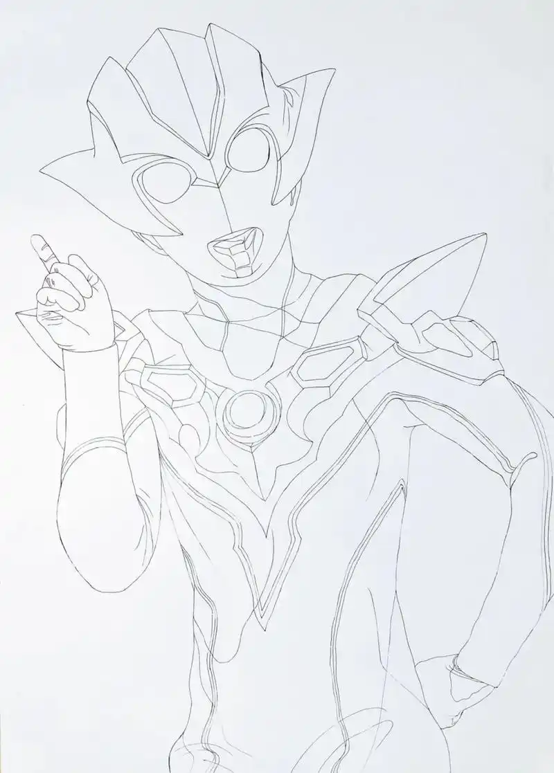 画个奥特曼小姐姐 格丽乔奥特曼grigio