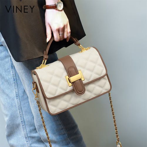 andseeyou菱格链条包 新款包包女包斜挎包夏高级感轻奢真皮手提小包斜