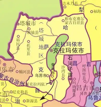 q6:塔城地区分哪几个市县?