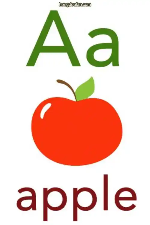 苹果用英文怎么说apple英语单词卡片