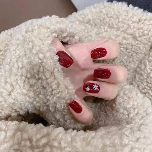 2021新年红色系美甲转运必备