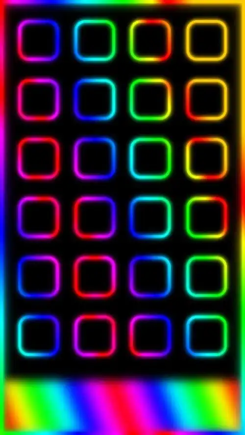 iphonex荧光边框壁纸大全苹果荧光动态壁纸高清图片多图