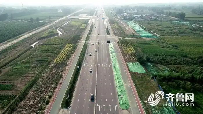 35秒双向八车道聊城城区首条贯通东西外环道路通车