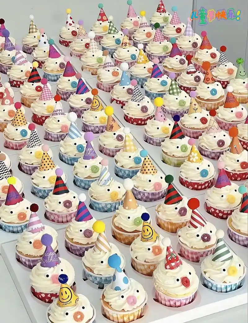 六一儿童节蛋糕款式图片 #纸杯蛋糕 #同城配送#班级蛋糕制