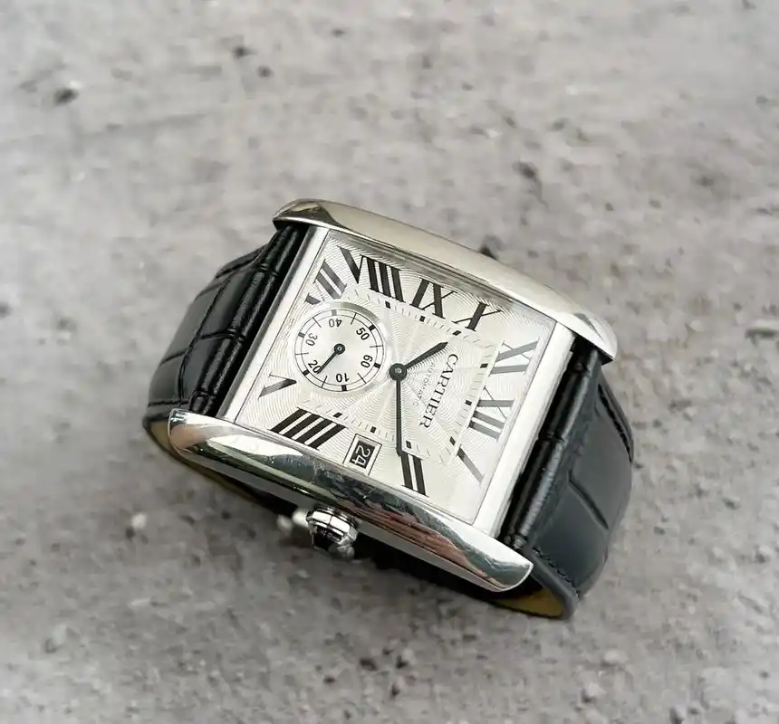 卡地亚坦克系列w5330003男士机械腕表, - 抖音