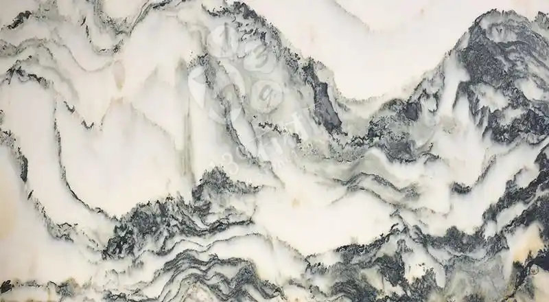 天然山水画大理石背景墙装饰 无须人工的天然世界_139石材网