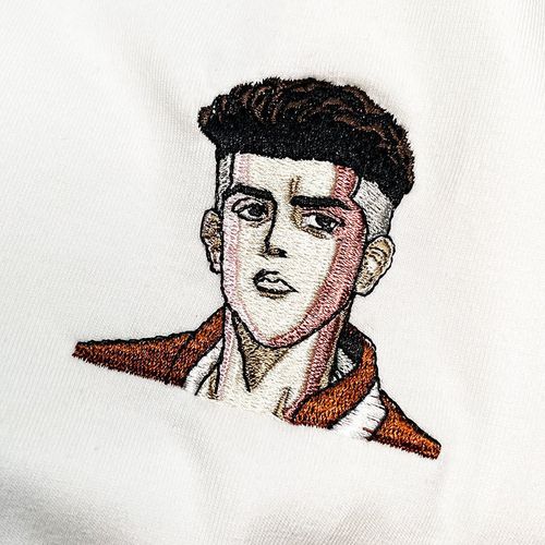 灌篮高手动漫宫城良田头像精致刺绣t恤篮球运动纯棉同款百搭短袖