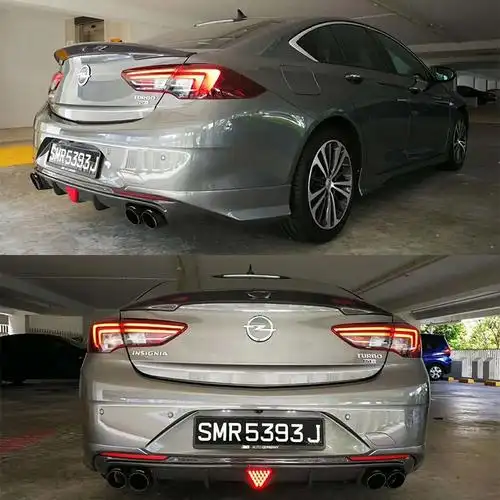 君威尾喉双排气四出碳纤维扰流改装新君威别克21款汽车包围