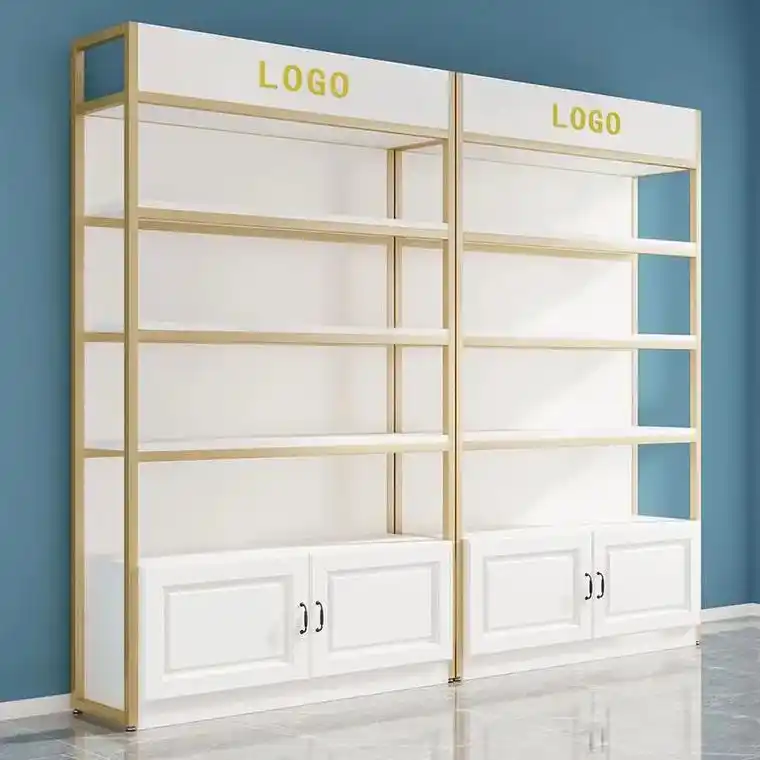 货架展示架多层货柜置物架美容院产品展柜陈列柜护肤化 - 抖音