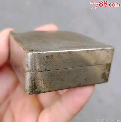 清末民国"北京德盛"款鎏银铜墨盒-价格:1200元-se82755312-铜杂件