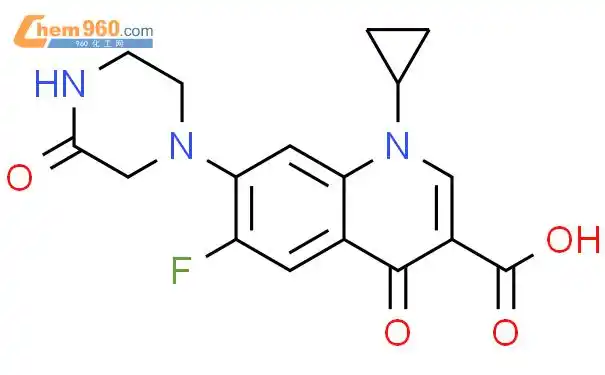 oxociprofloxacingambar struktural|103237-52-1gambar struktural