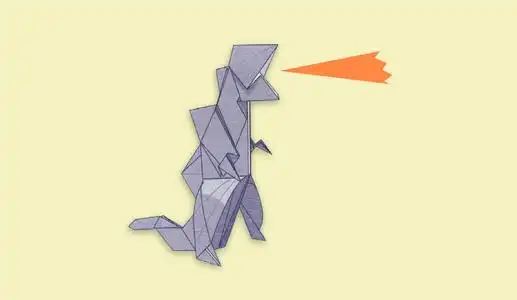 折纸王子教你折哥斯拉第五段