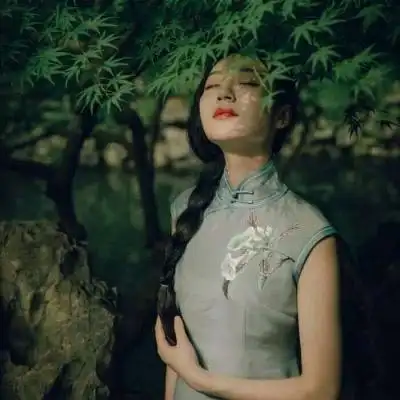 江孑/复古民国风旗袍女头_微信头像_我要个性网