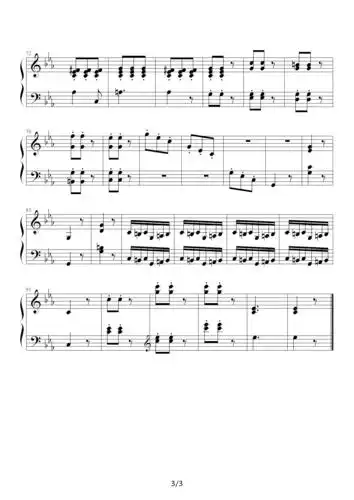 叙事曲 ballade 布格缪勒钢琴进阶25曲作品100第15首 降e调