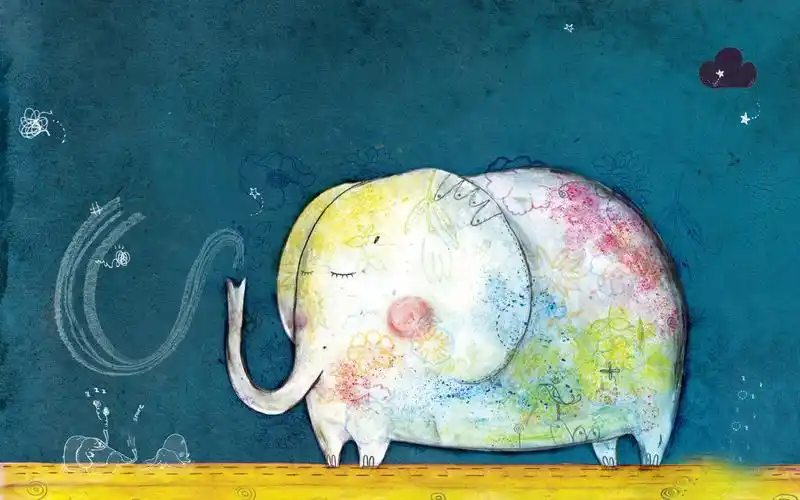 的一组睡觉的动物桌面壁纸,是以插画的形势出现的,是不是很萌很可爱呢