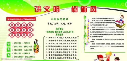 讲文明树新风展板