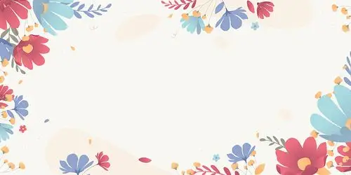 信纸背景小清新背景唯美小清新春天来了海报边框背景绿色小清新春天