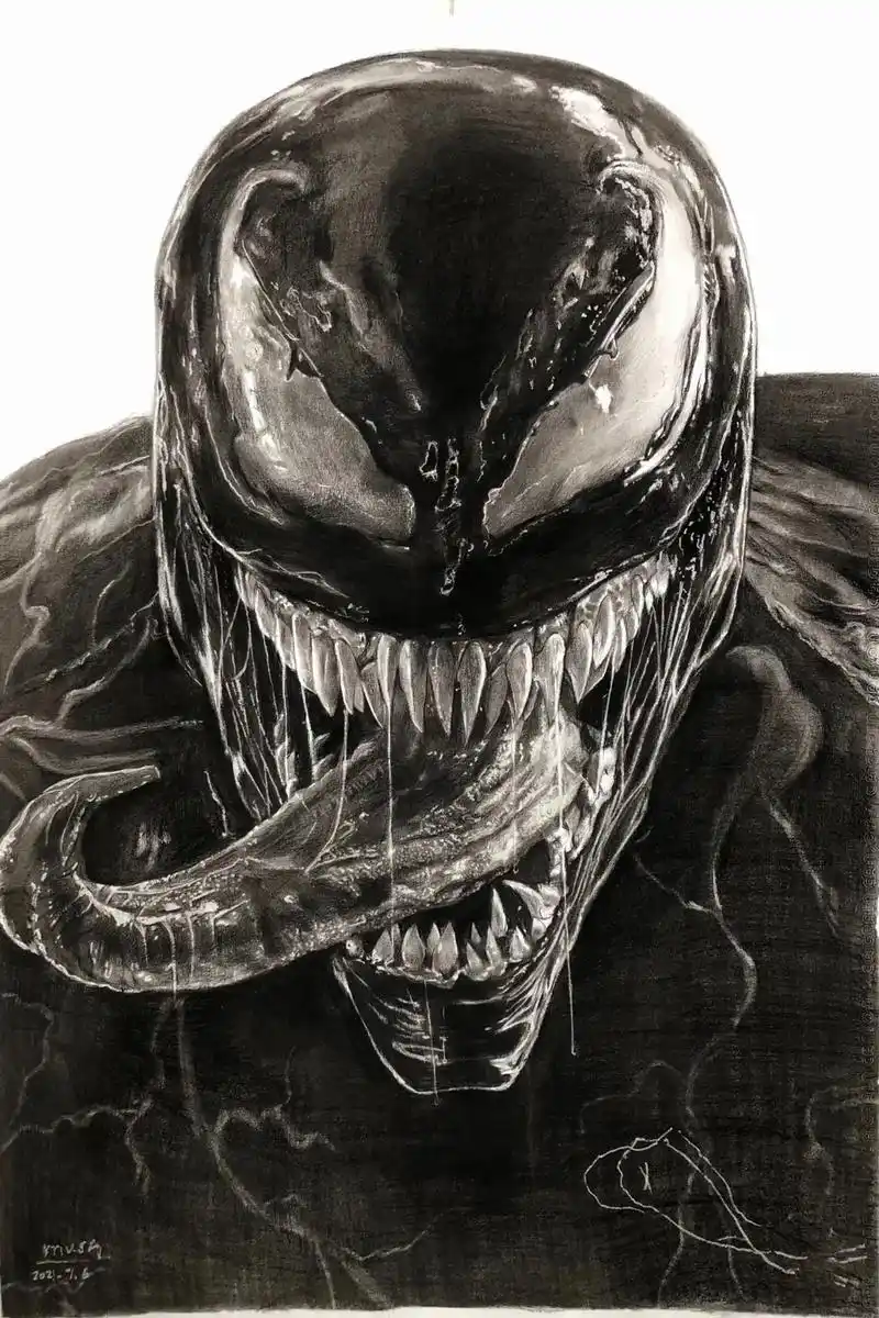 #画画 #素描#炭笔#漫威 @dou 小助手 近期的素描画# - 抖音