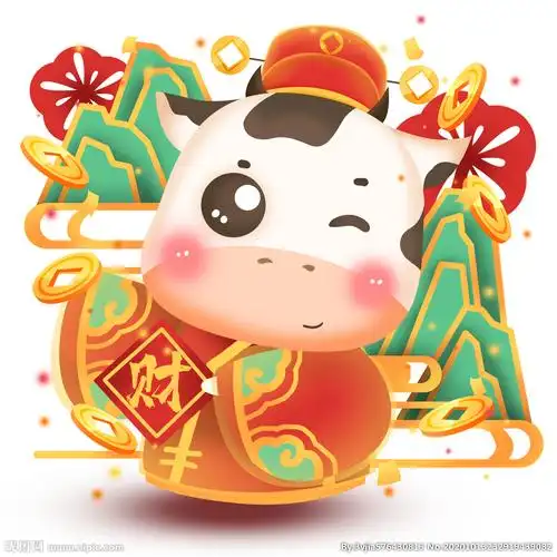 卡通牛图片