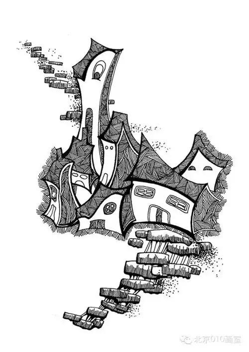 北京010设计部-黑白装饰画素材