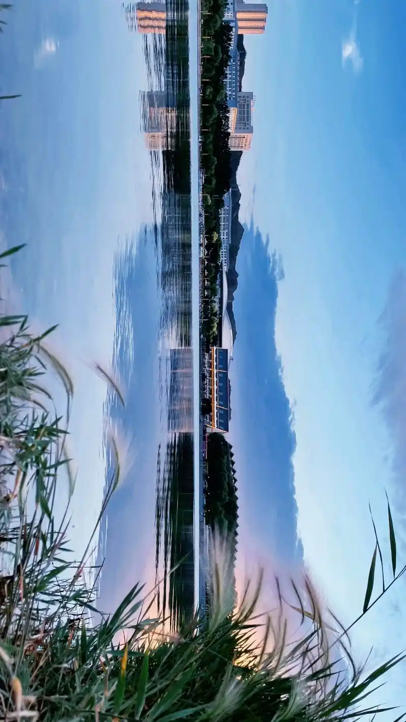 白银美景之银凤湖##治愈系风景 #城市风光