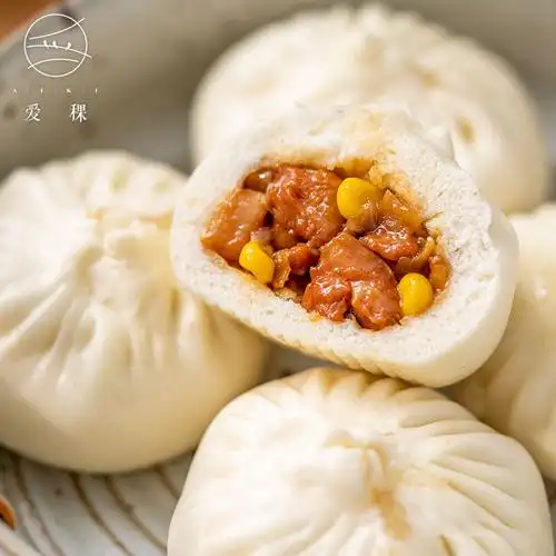 爱稞三丁包子手工鸡肉肉包笋丁速冻馒头儿童营养早餐食品冷冻