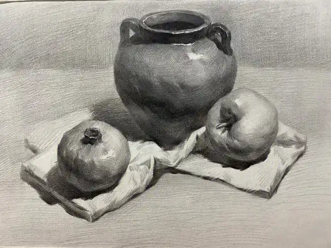 素描静物完整步骤图来了
