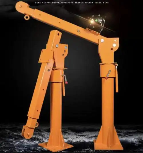 起重车载吊机12v24v1吨随车吊机小吊机220v起重机悬臂吊 12v500公斤