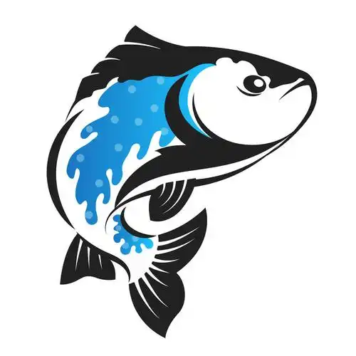 鱼,剪影,矢量,捕鱼