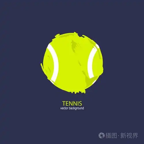 矢量抽象网球.用于设计海报,封面,传单,t恤的格朗格运动元素