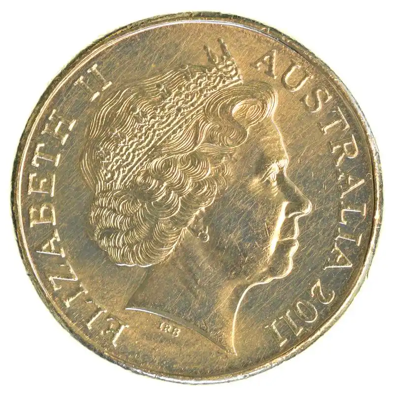 一个澳大利亚元硬币