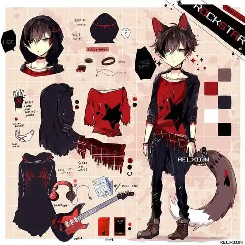 动漫/二次元/少年/日系/服装/绘画/素材/p站/侵删