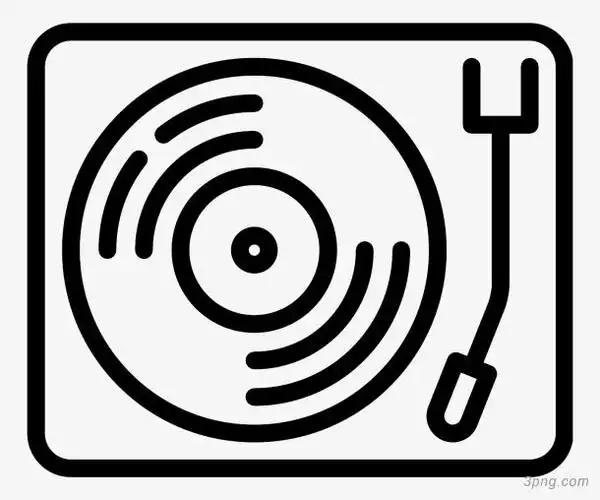 播放器简笔画粗线条图案图标学画画儿童播放器音乐电话图标手机图标